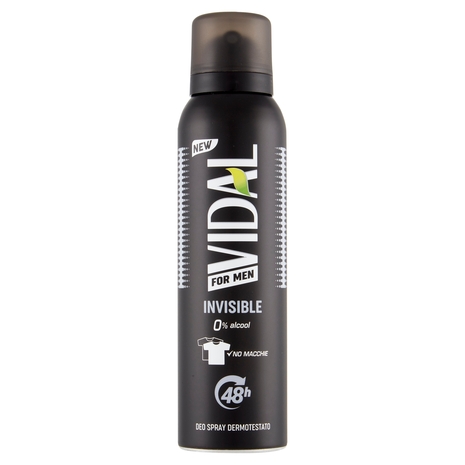 Vidal For Men Invisible Deo Spray Dermotestato 150 ml
